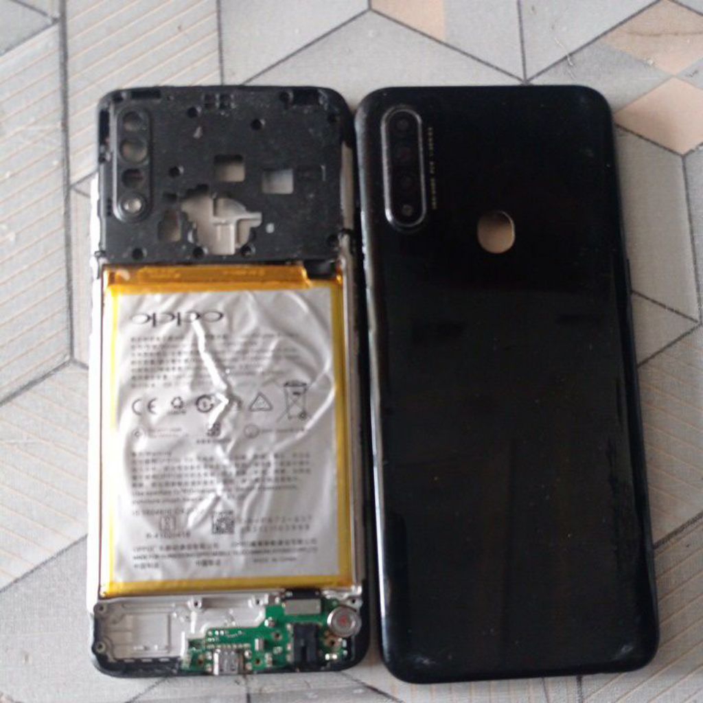 frame lcd beckdor oppo A31 bekas copotan
