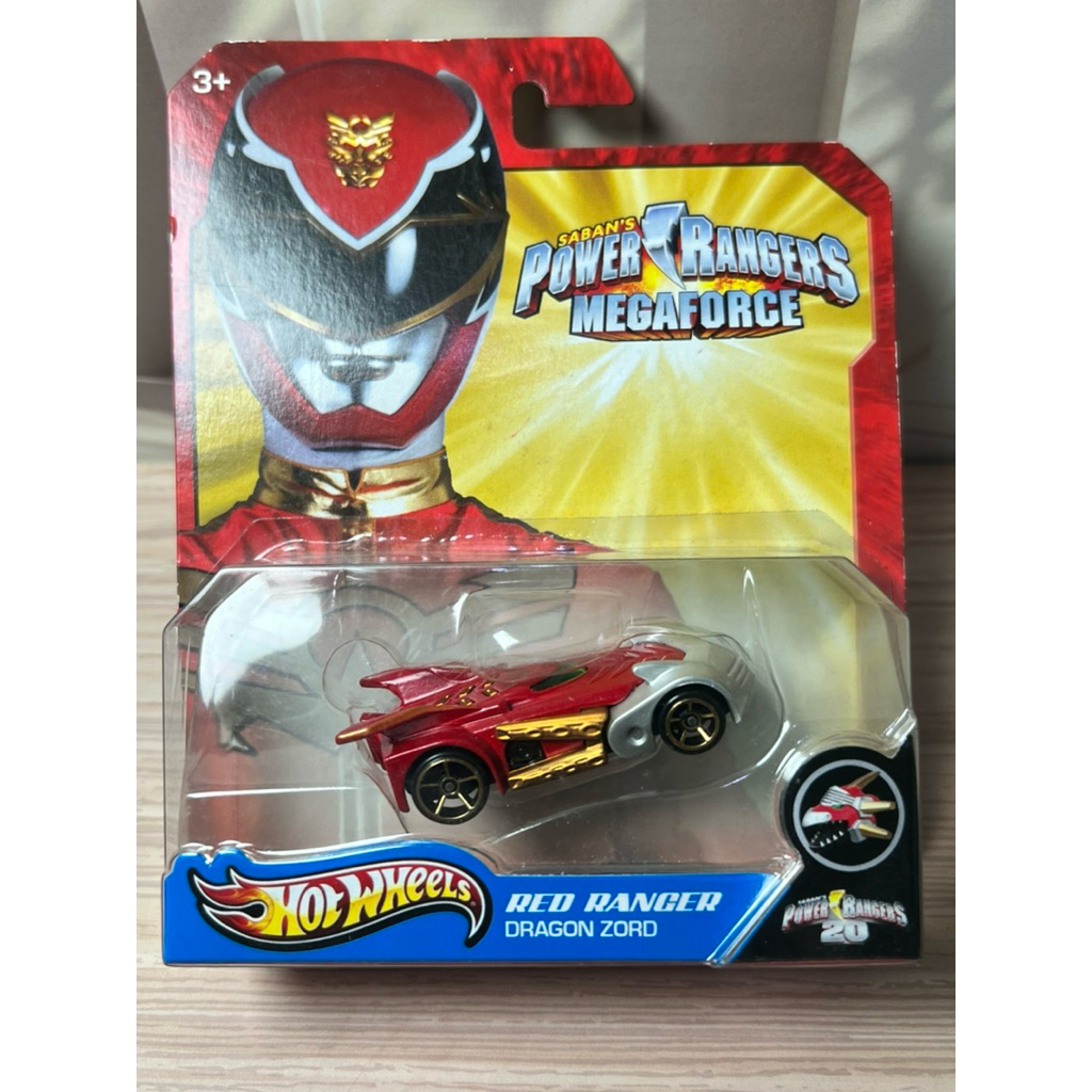 HOTWHEELS  SABAN' S POWER RANGERS MEGAFORCE RED RANGER DRAGON ZORD