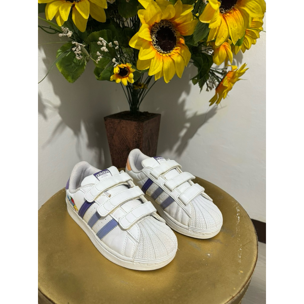 Sepatu Adidas Superstar CF C Original Size 33 Insole 20cm Logo Bordir Preloved/ Second