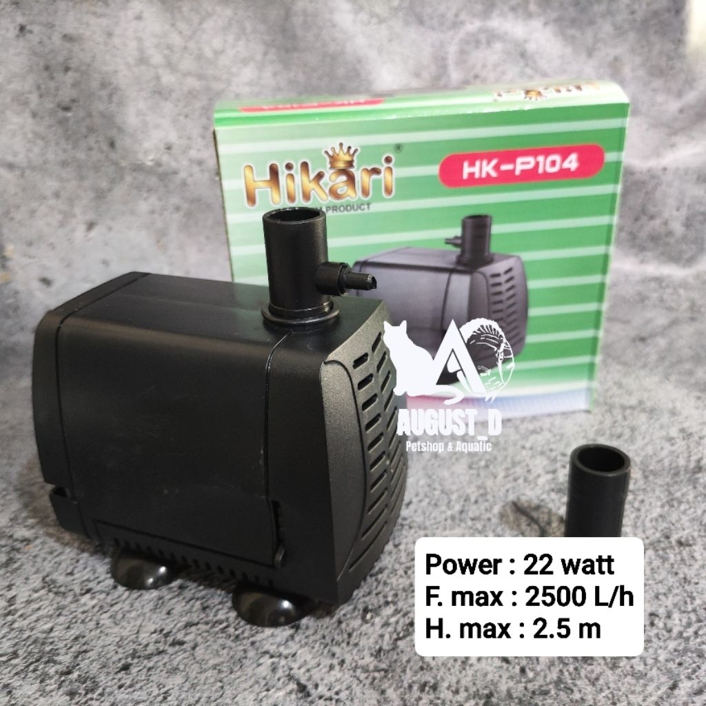 Armada AM-104A / Hikari HK-P104 Pompa Celup Kolam Aquarium 2500L/H Armada AM104A/ Hikari HK-P104