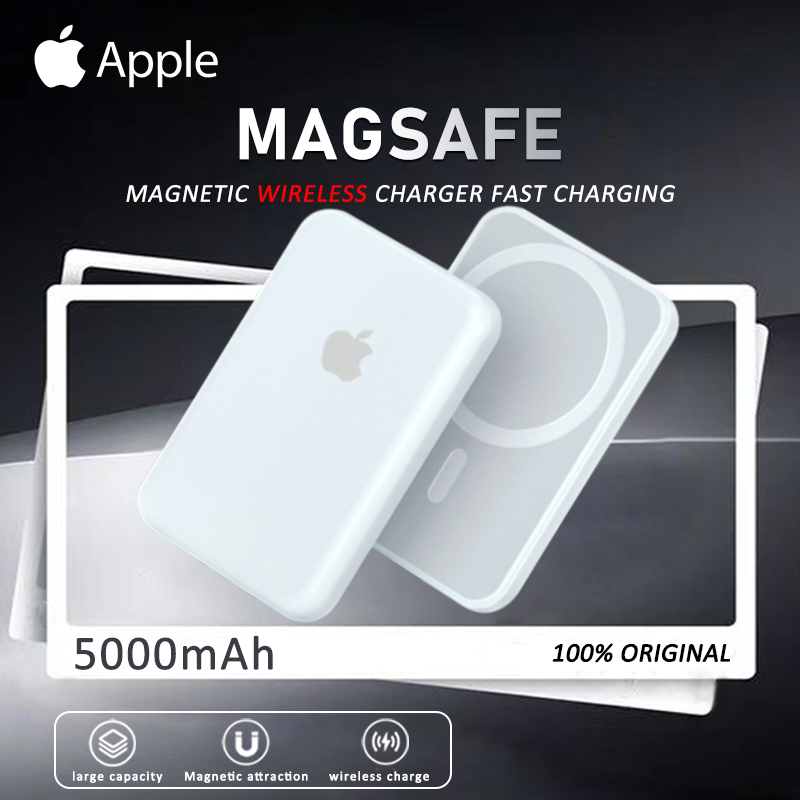Magsafe Powerbank 5000mah Original/Magsafe Battery Pack Wireless Powerbank Magnetic 5000mAh Wireless