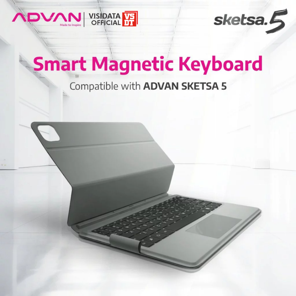 ADVAN Smart Magnetic Keyboard For Advan Tablet SKETSA 5 Keyboard docking advan tab - Garansi Resmi