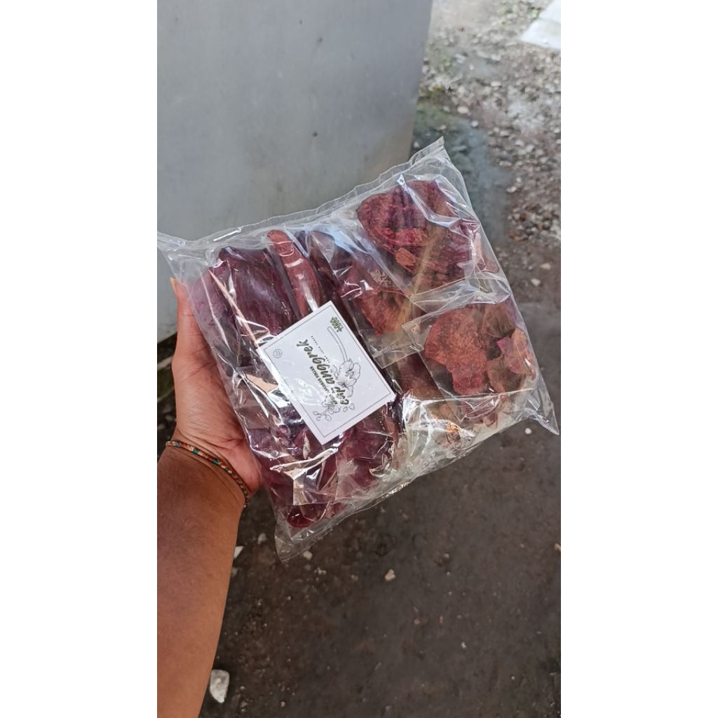 kripik ubi ungu gurih manis renyah isi 10 // Snack kering // camilan manis // kripik ubi ungu // ubi