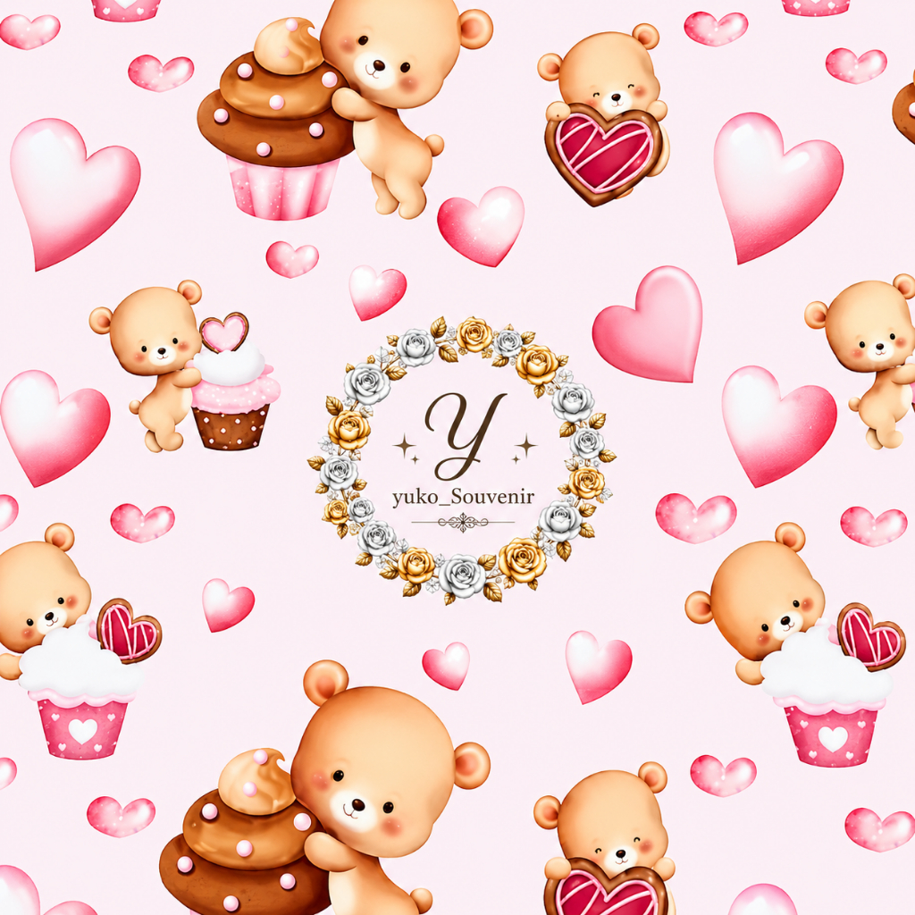 Kertas Kado Sansan Wawa Beruang Hati Kertas Kado Beruang Sanwa Tebal Doff Kertas kado valentine Beru