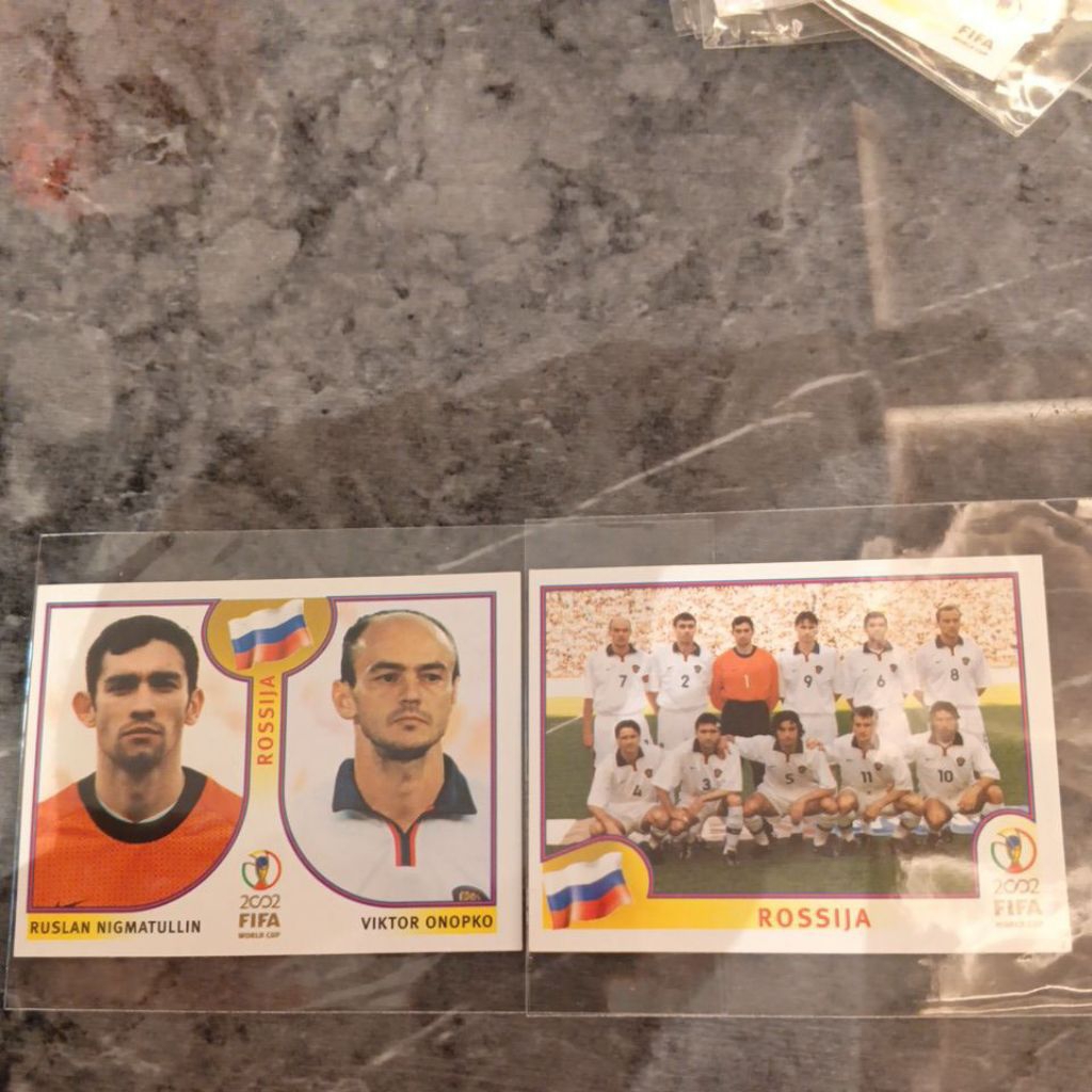 sticker bola panini world cup 2002 Russia