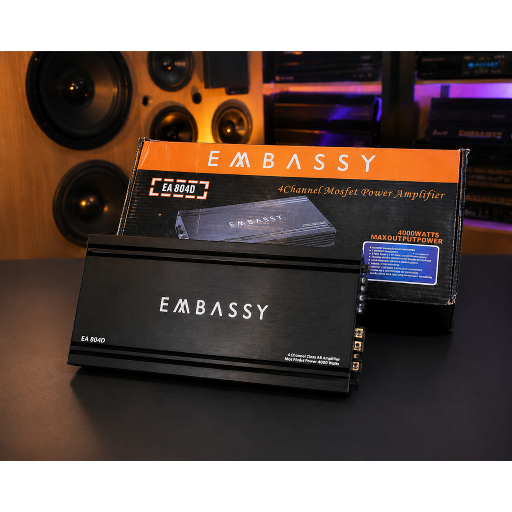 Power 4 channel Embassy EA - 804D power 4 channel body kecil