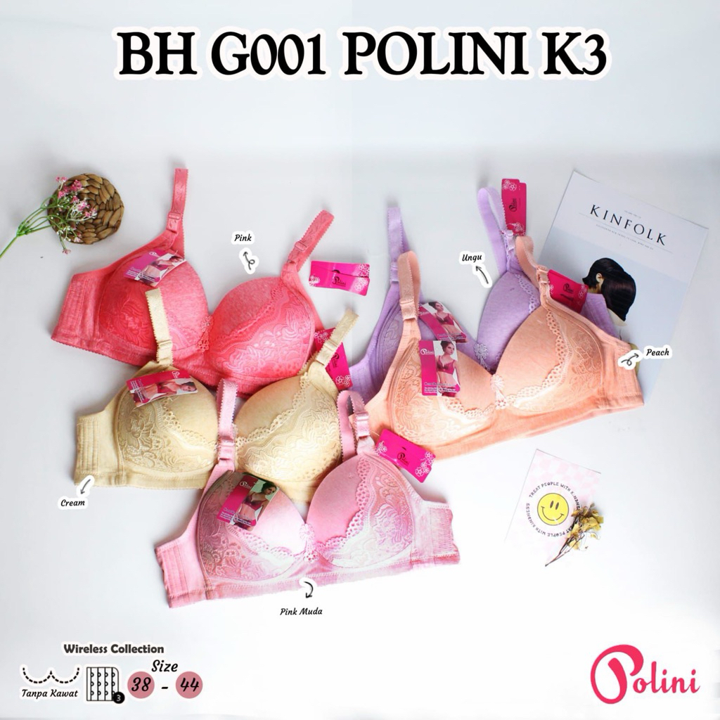 2PCS BH POLINI POLINI BH CANTIK CUP  c KAIT 3 | BH POLINI BARU G001 BH CANTIK