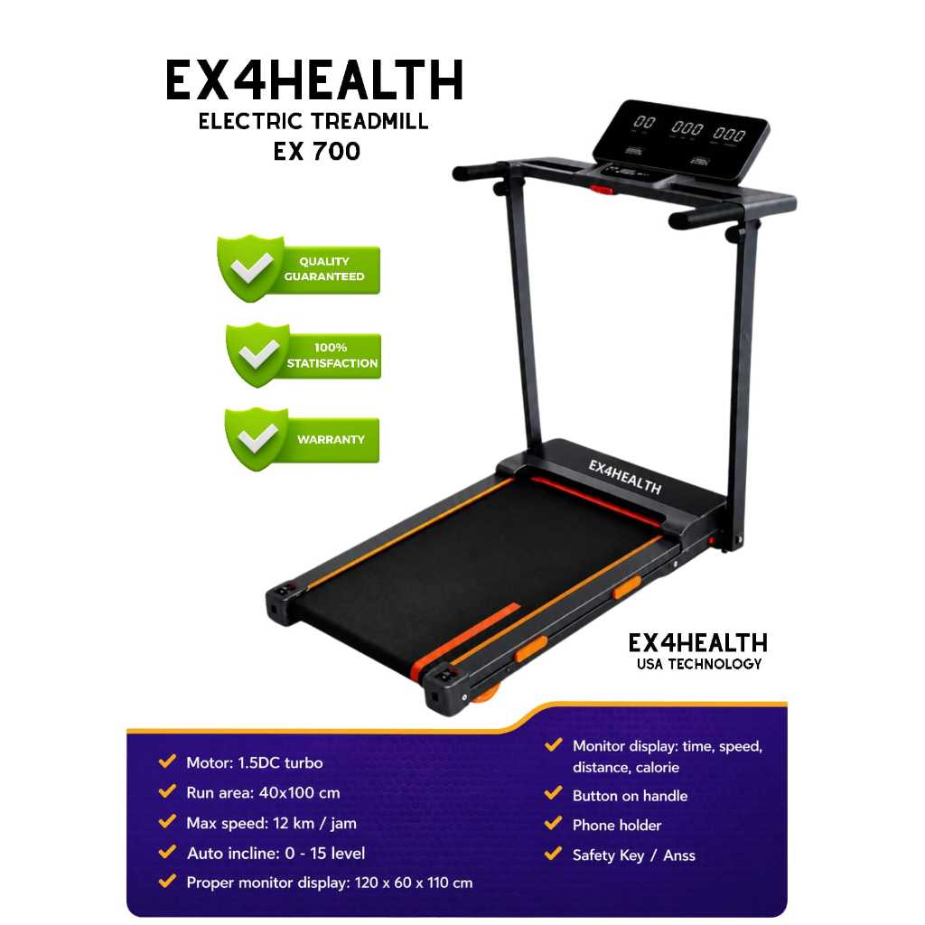 Treadmill Elektrik EX4HEALTH EX700