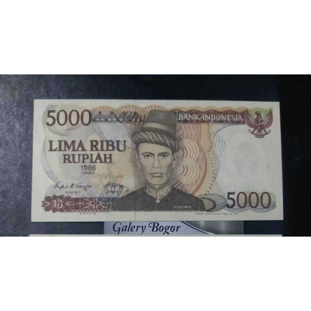 Gress/baru uang 5000 Teuku Umar 1986
