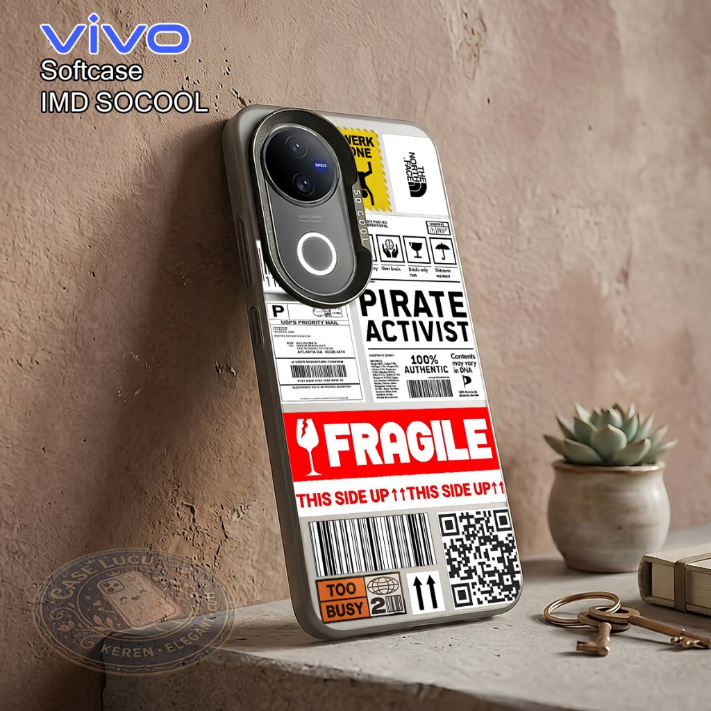 Case IMD So Cool Vivo V40 V50 5G V50 Lite Pelindung Hp Kilau/Glossy Silikon Case Lucu Casing Hp Soft