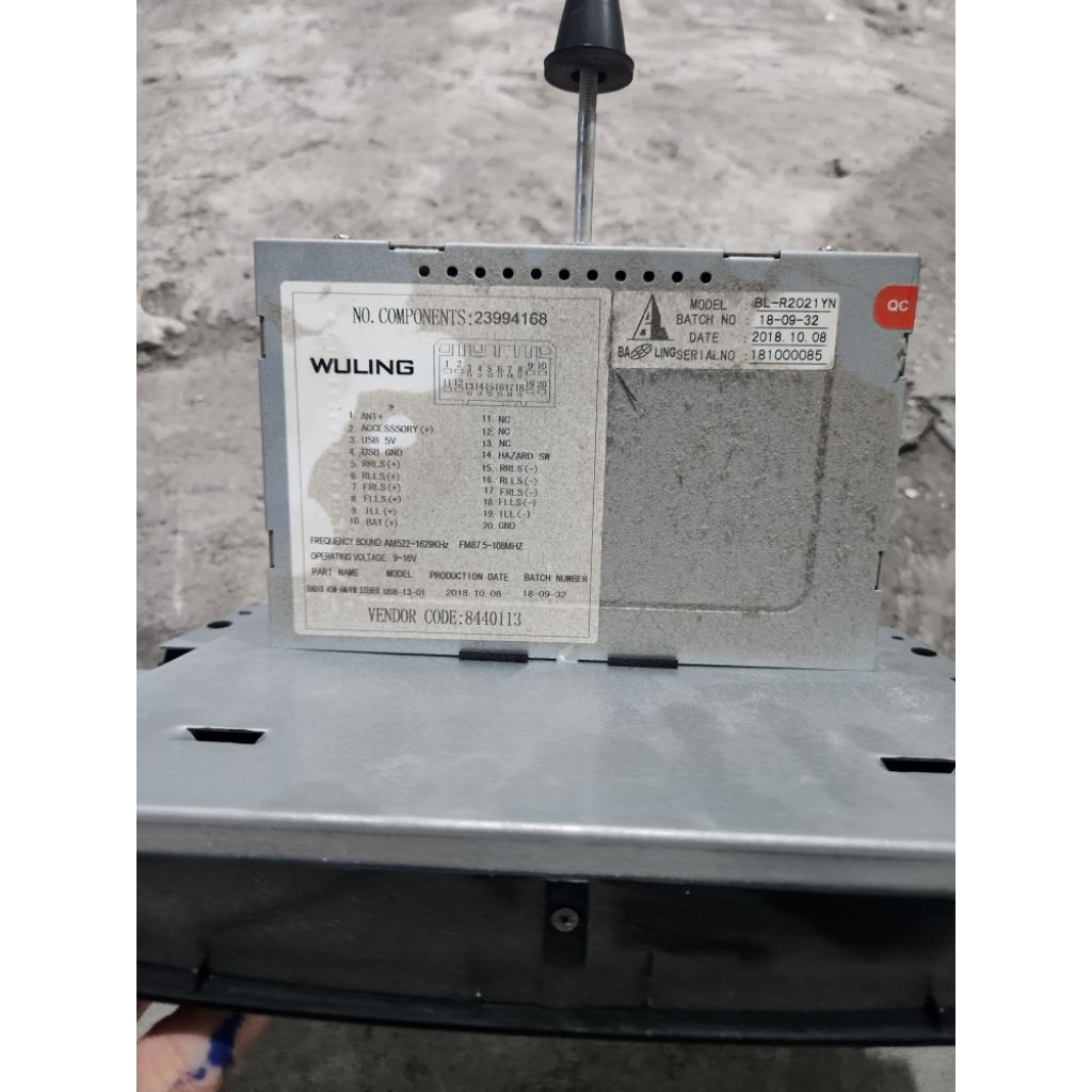 head unit wuling confero DB