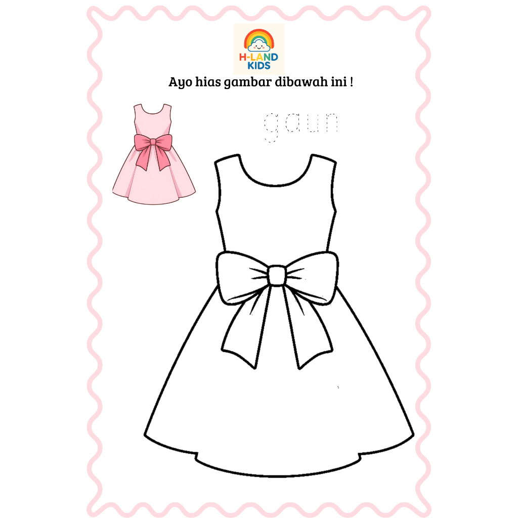 Worksheet Kolase Anak Tema Kebutuhanku 5 Lembar | Lembar Kerja Edukatif PAUD & TK | Fun Learning | H