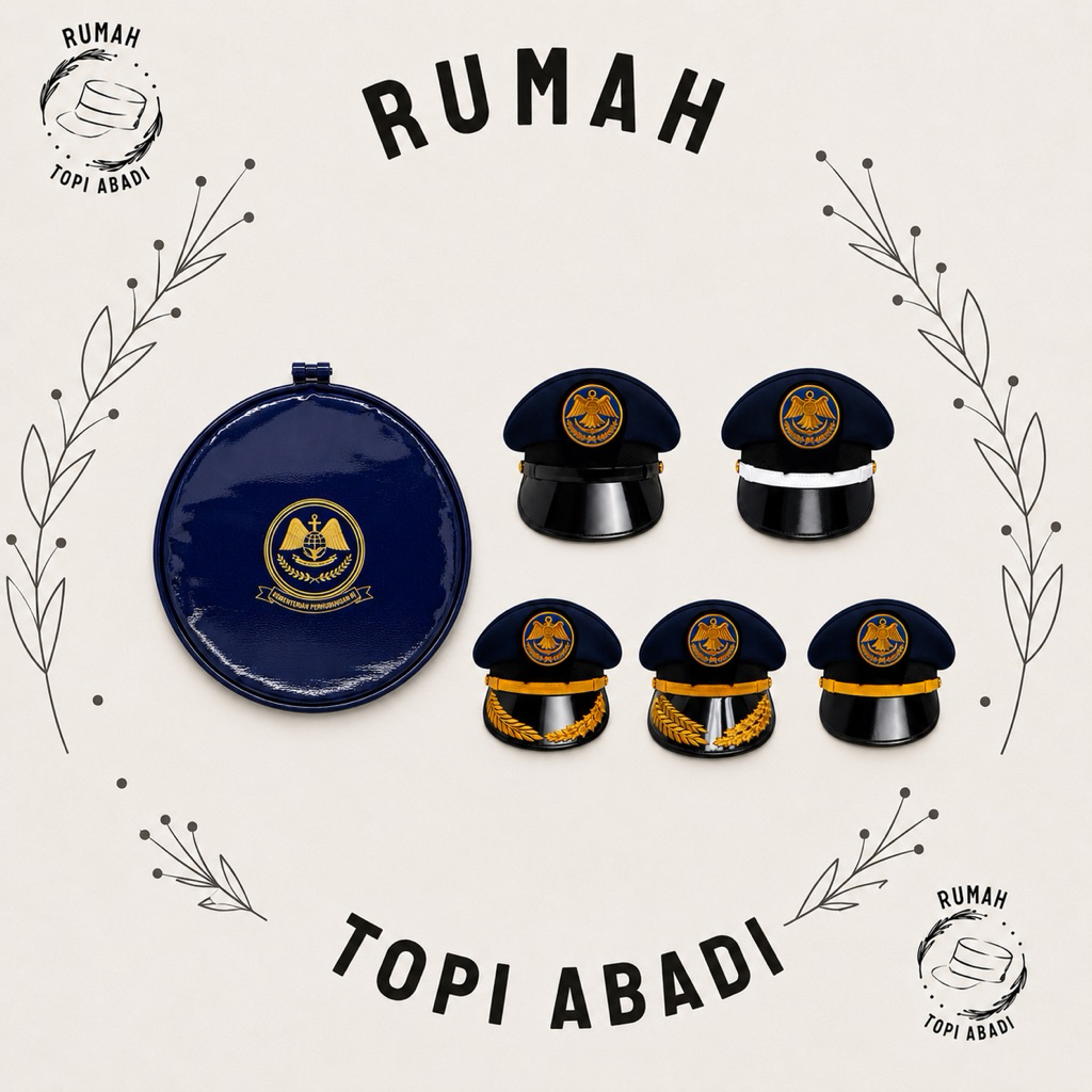 TOPI PET/PDU KEMENHUB PRIA + TAS KEMENHUB