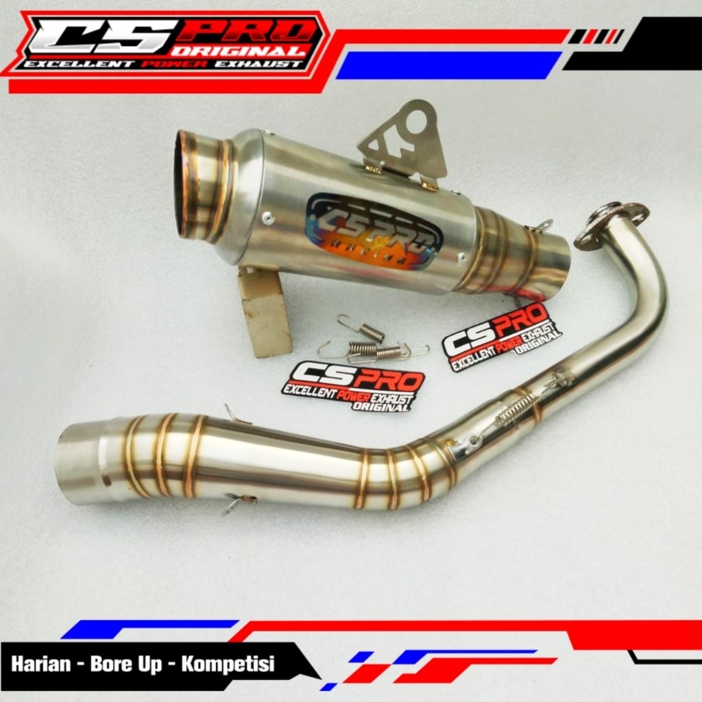Knalpot CS Pro original Mp4 titan metic all new beat Scoopy Genio Nmax Aerox Pcx adv Vario 125/150/1