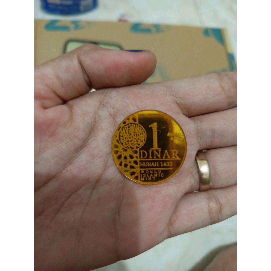 Koin Dinar Dirham Akrilik