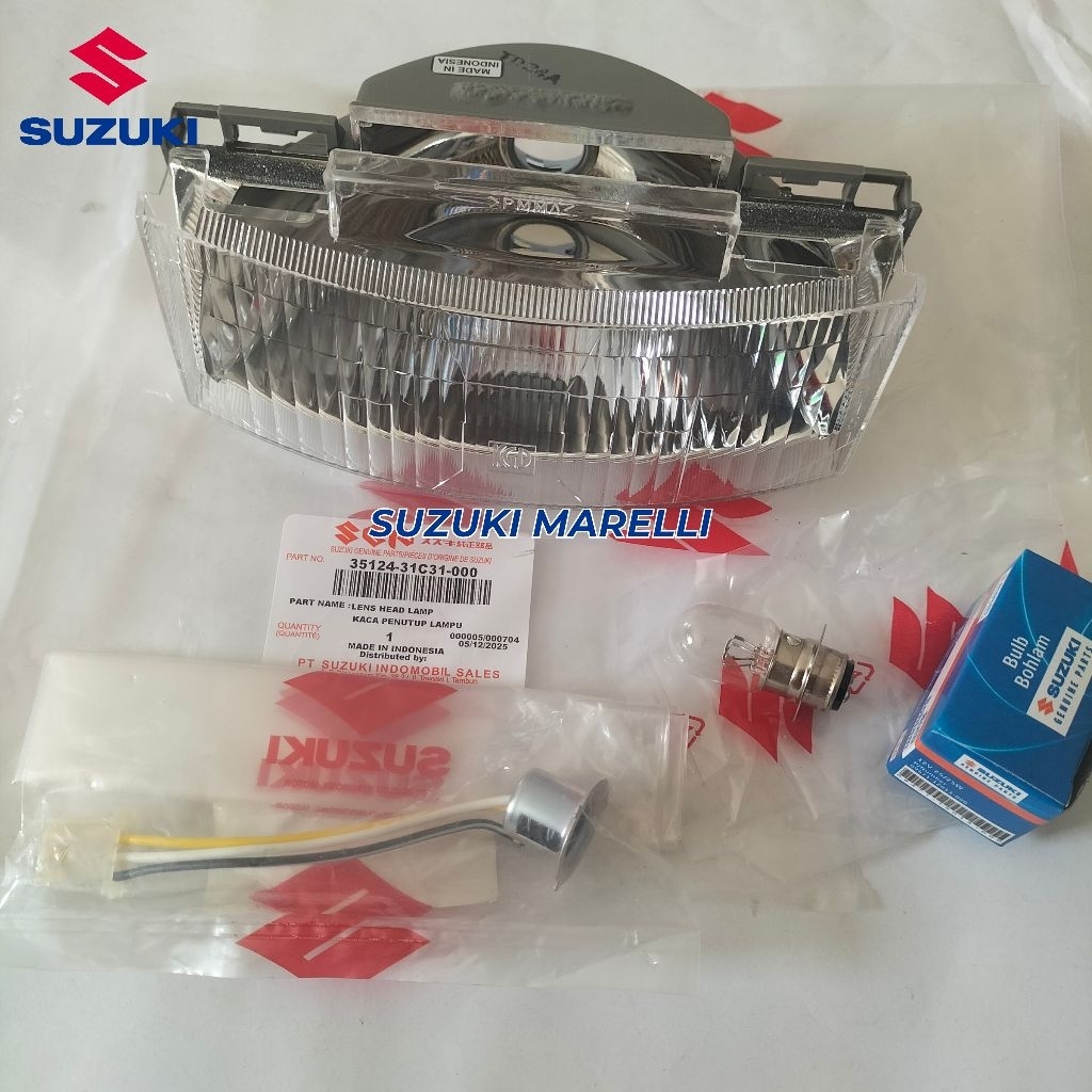 LAMPU DEPAN SET SUZUKI SATRIA 2TAK LUMBA TORNADO SHOGUN KEBO ORIGINAL SGP