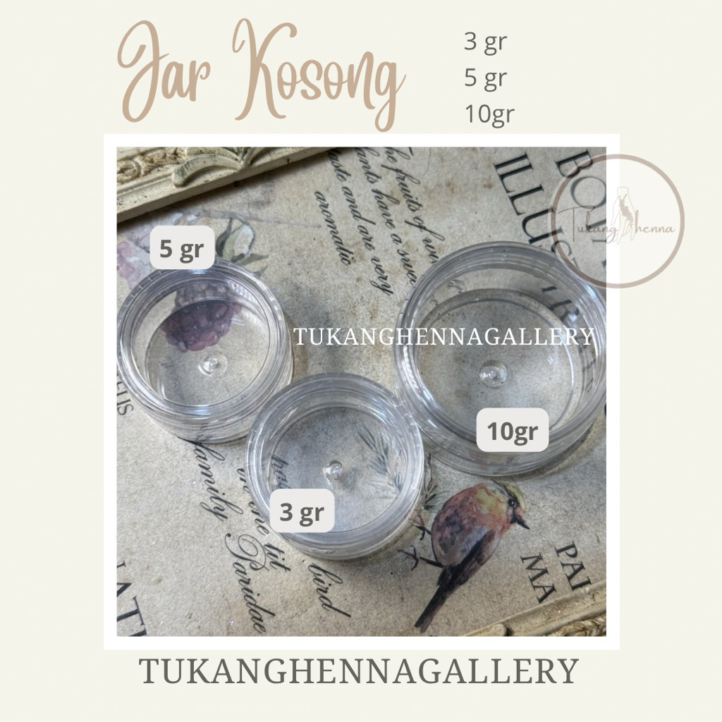 jar kosong 3gr 5gr 10gr