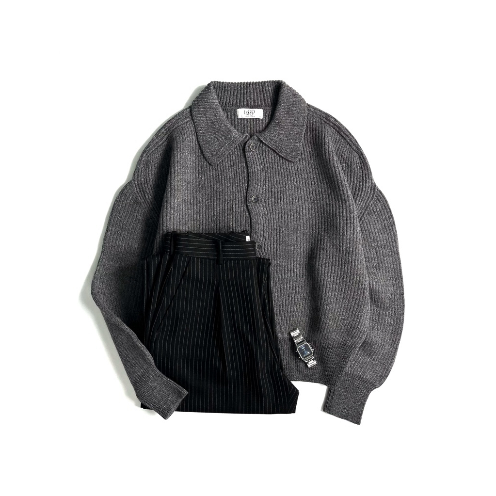 Knit Fullbutton Lmood