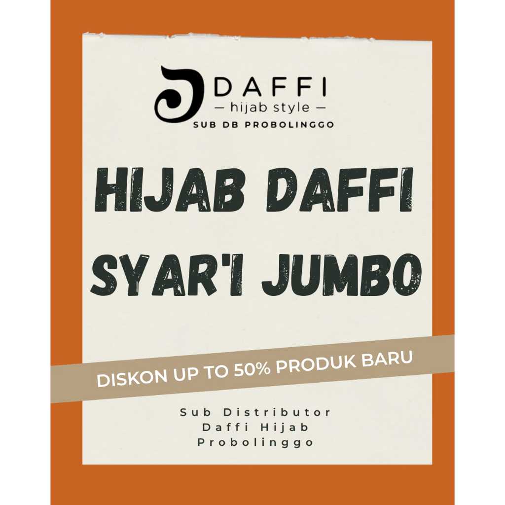 PROMO DAFFI HIJAB UKURAN JUMBO