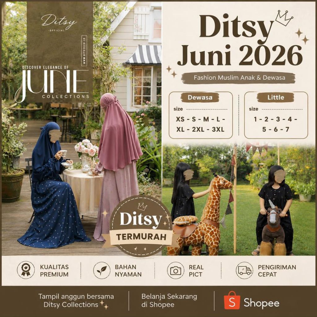 DITSY JUNI 2026 - NIGHTGOWN DITSY OFFICIAL - LITTLE DITSY JUNI 2026