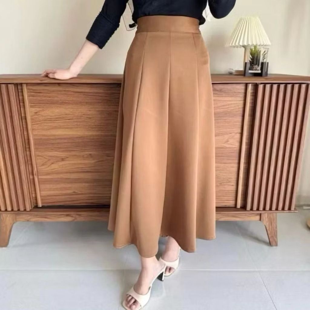 rok audy skirt korean loose / audy korean loose / rok wanita audy / rok polos