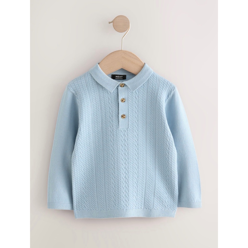 Cable Knit Polo