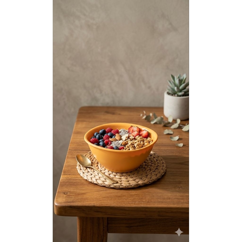 Tupperware Mangkuk Orange - Seri Legacy / Sweet Blossom Dessert Bowl @S