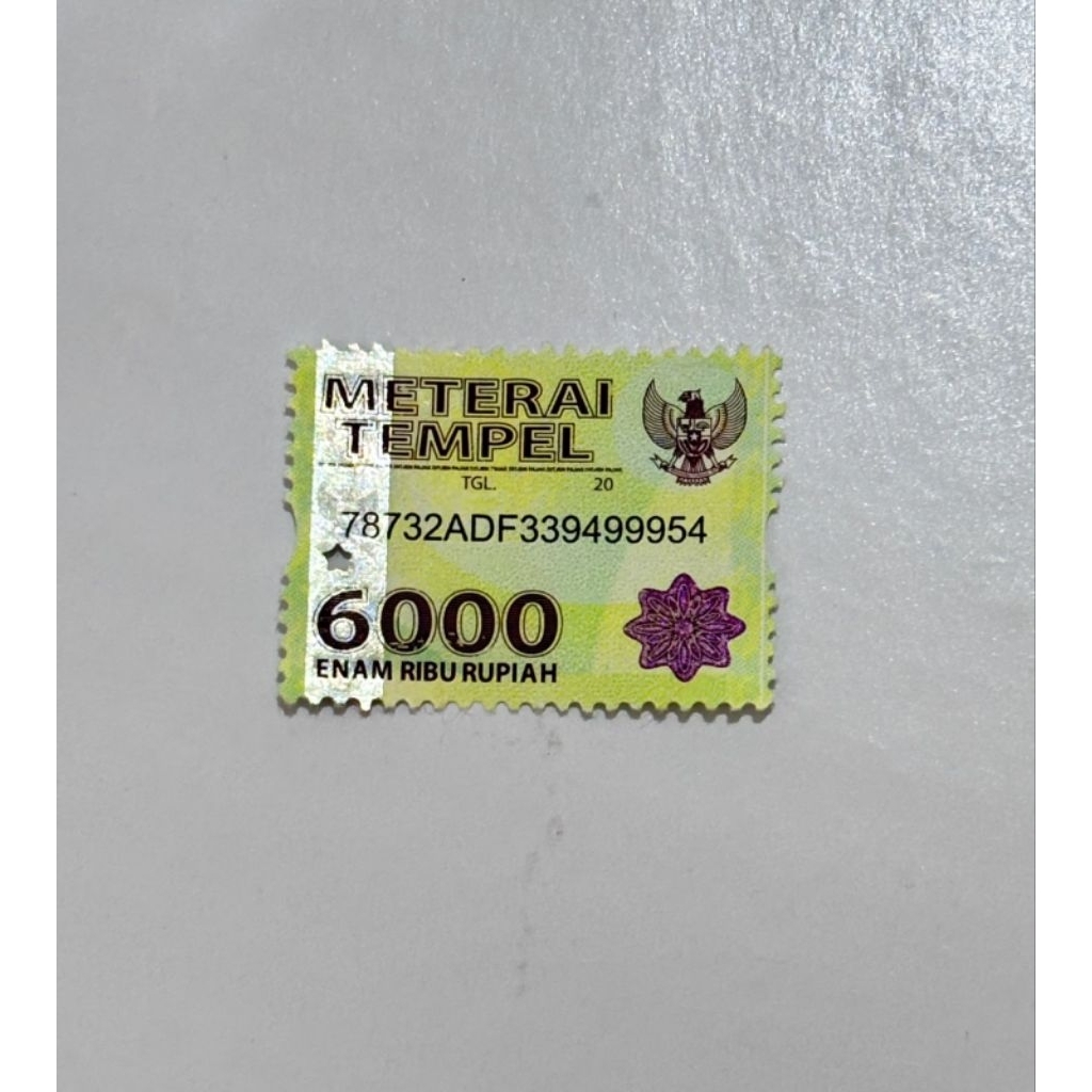 benda pos materai 6000 th2015