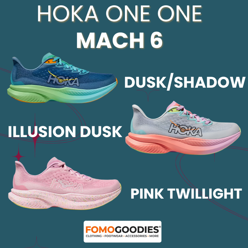 SEPATU RUNNING HOKA ONE ONE MACH 6 RUNNING SHOES SNEAKERS
