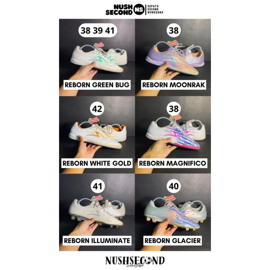 Sepatu Bola Sepatu Futsal NEW & SECOND 100% Original