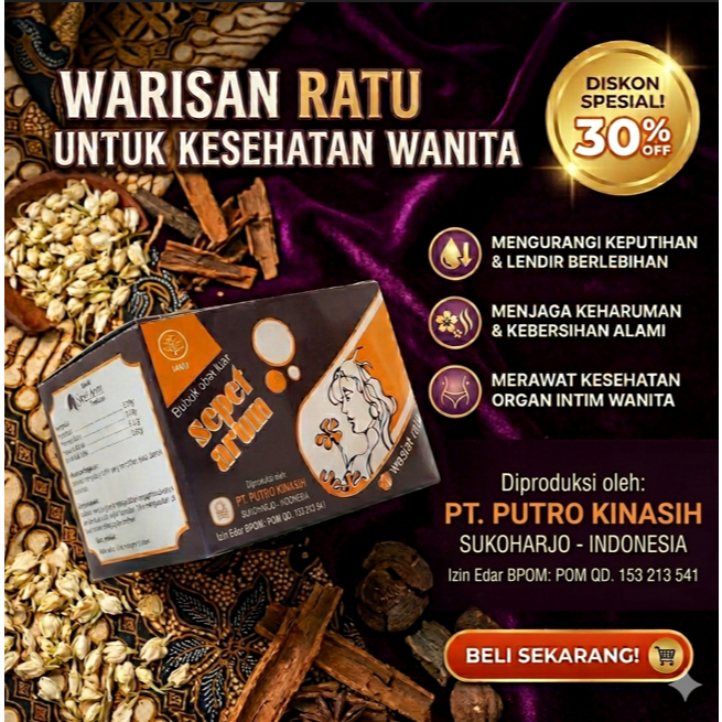 Sepet Arum Pembersih Daerah Kewanitaan Original (1 box isi 10 kotak)