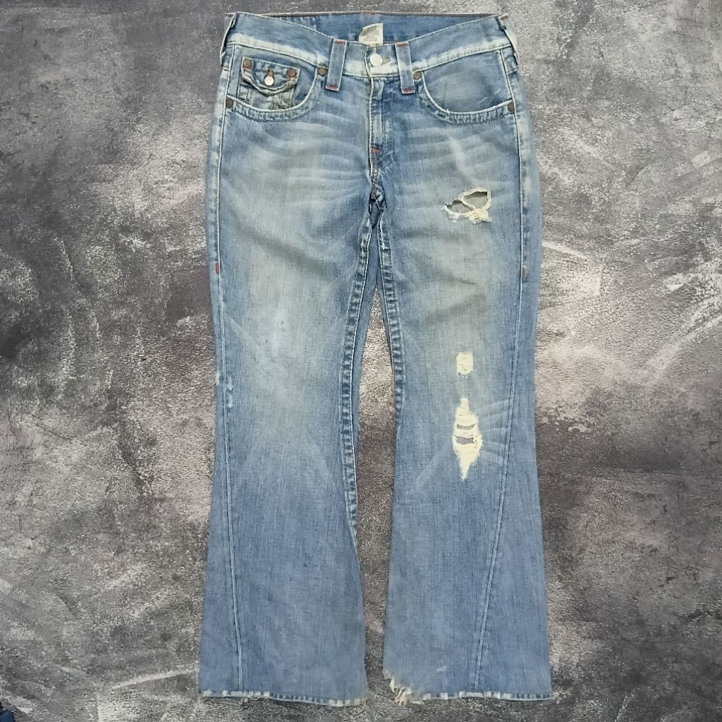 BOOTCUT TRUE RELIGION DISTRESSED JEANS SECTION JOEY (mohon baca deskripsi)