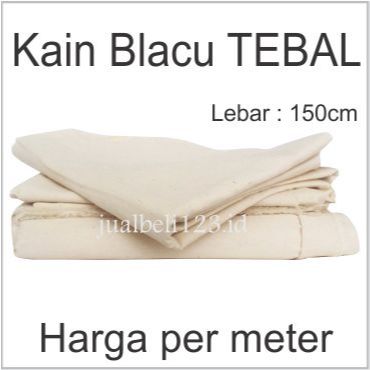 Kain Blacu Belacu Blaco TEBAL kanvas lukis