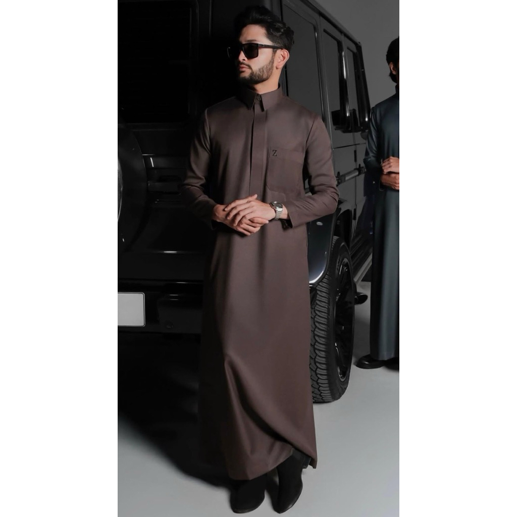 [Jubah Zaafer] Zaafer Kazeem Warna Mocha ORIGINAL