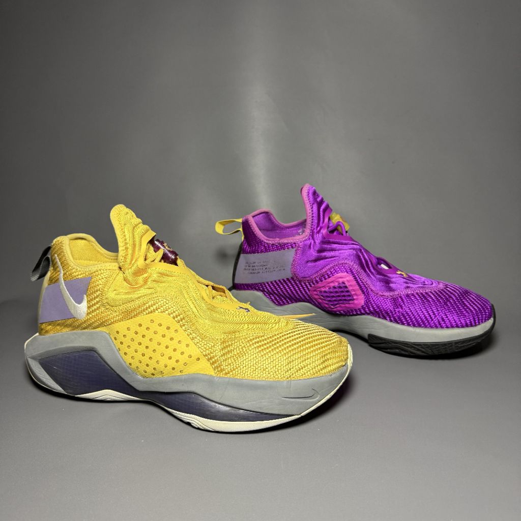 sepatu basket voli second nik lebron soldier 14 lakers size 44 insol 28