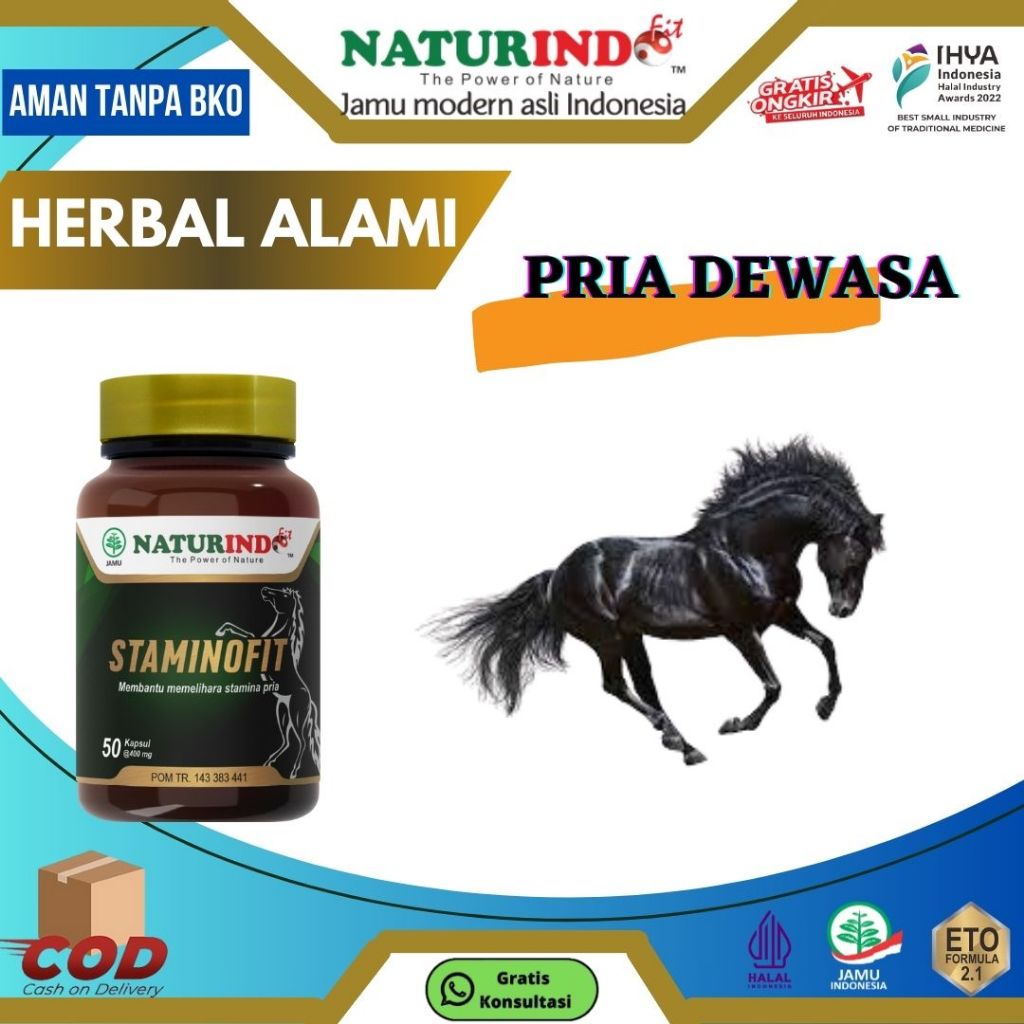 Staminofit Herbal Alami Penjaga Stamina pria dan wanita Naturindo