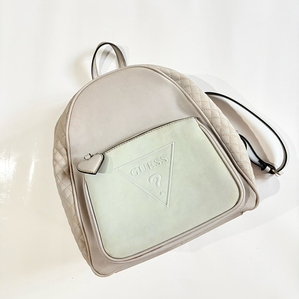 PRELOVED Tas Ransel Guess Backpack Lilac Grey