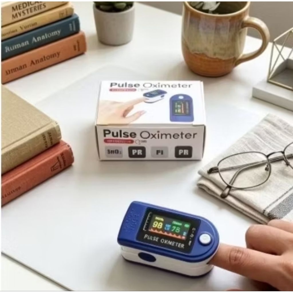 Pulse Oximeter Fingertip Sp02 free batrai