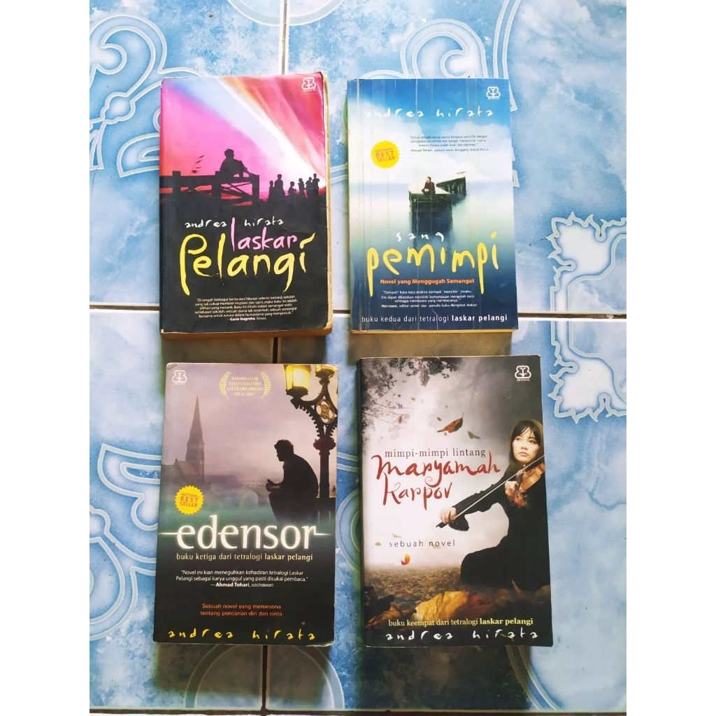 Original Lengkap Tetralogi Laskar Pelangi Edensor Maryamah Karpov Sang Pemimpi Andrea Hirata