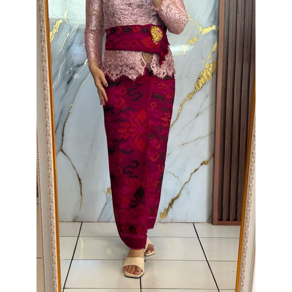 Ready Stok Sutra Mastuli Singaraja Ori Set Selendang