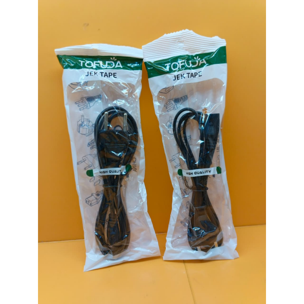 KABEL AC CORD ANGKA 8 KEMASAN TOFUDA ORIGINAL BERKUALITAS