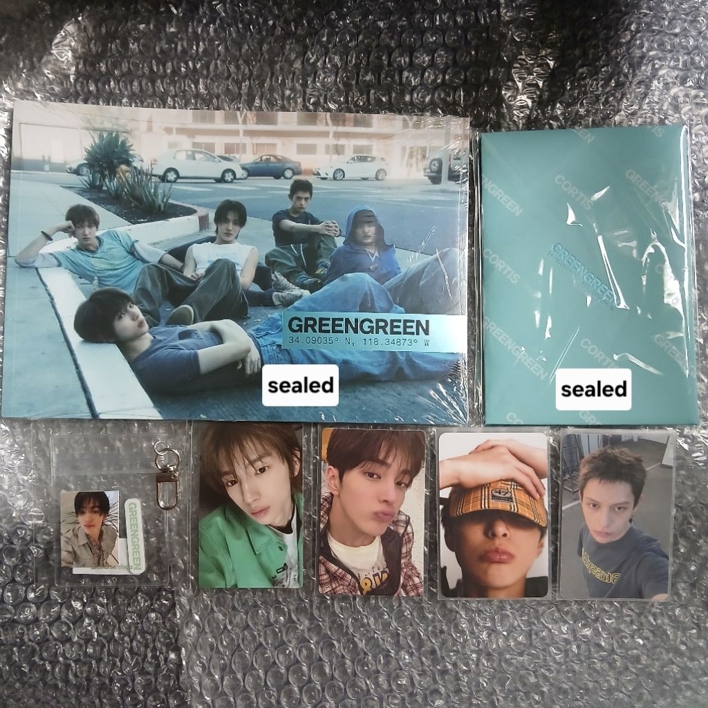 [READY] SEALED ALBUM CORTIS GREENGREEN STREET PANORAMA A PHOTOCARD PC POB RELEASE PARTY KEONHO SEONG