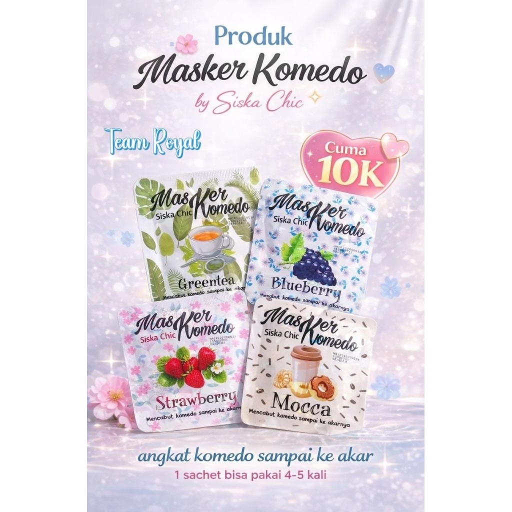 (COD) MASKER KOMEDO SISKA CHIC ORIGINAL