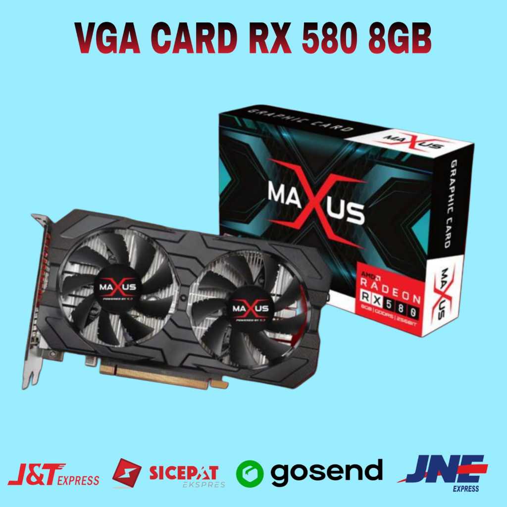 VGA AMD RADEON RX 580 8GB GDDR5 256Bit