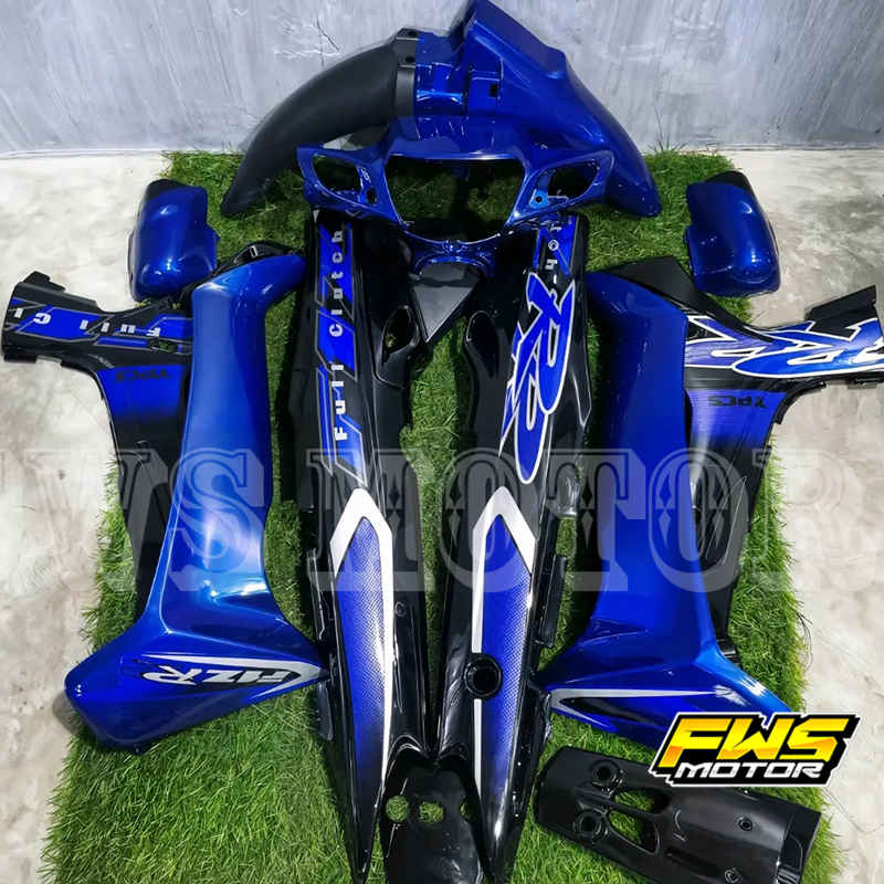 FullSet Body Fizr Biru Hitam fullclutch