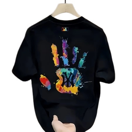 Tshirt Kerah Bulat Brand MLB New York OOTD Harian Pria Wanita Remaja Anak Muda