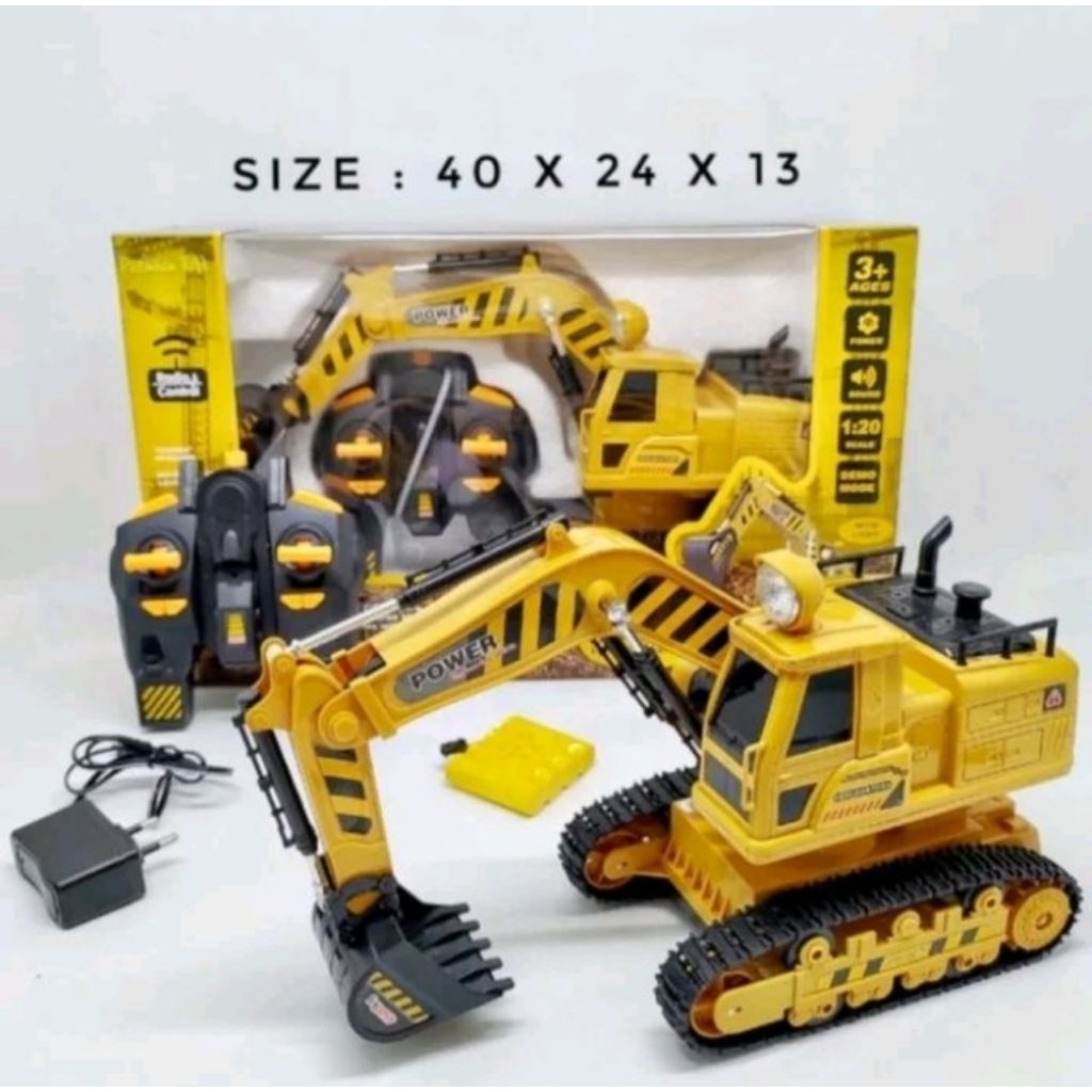 Mainan mobil remot digger besar