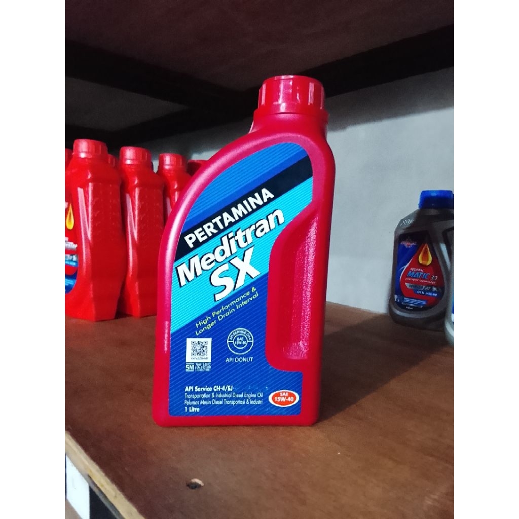 Meditran SX 1 Liter, Kekentalan 15W40, Oli Asli