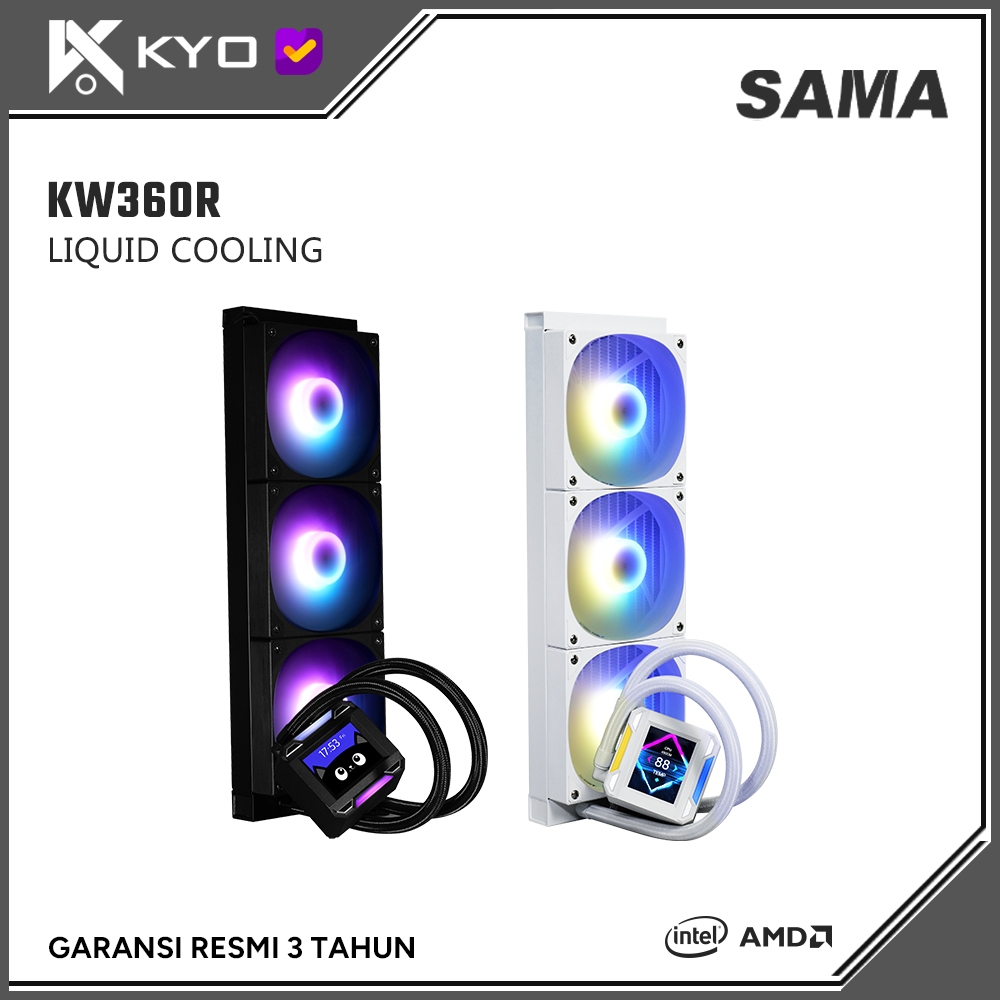 KYO SAMA KW360R ARGB AIO Liquid Cooling LCD DISPLAY AIO 360mm