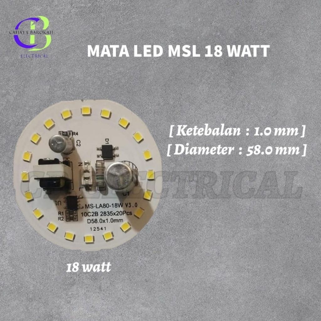 mata LED AC 18watt msl